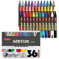 SFAIH Acrylic Creative Markers - 3mm Replaceable Nibs 36 Colors, Large Ink Capacity